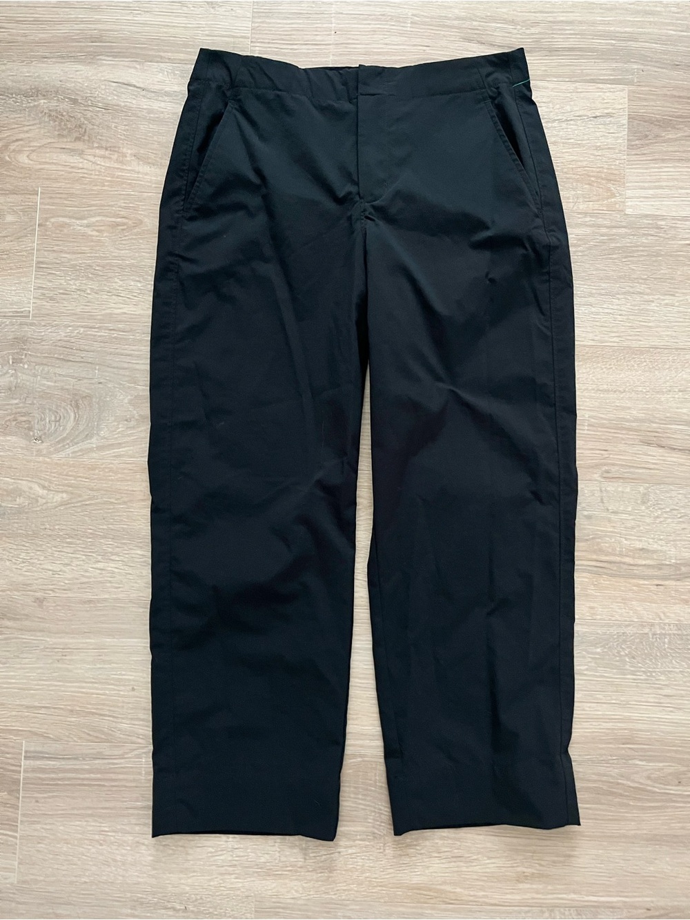 Ministry of Supply Women’s Dark Blue Grey Straight Leg Capri Trouers - Size 4 - Picture 2 of 6